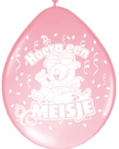 Ballonnen geboorte meisje