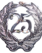 Deurbord 25 jaar getrouwd