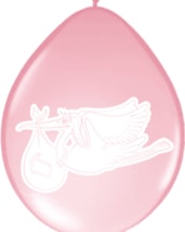 Ballon ooievaar meisje