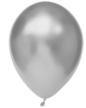 Chrome Ballonnen Zilver 30cm 50st