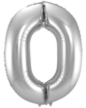 Folieballon Cijfer 0 - 86 cm