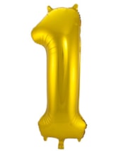 Folieballon Cijfer 1 - 86 cm