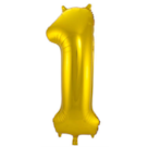 Folieballon Cijfer 1 - 86 cm