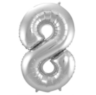 Folieballon Cijfer 8 - 86 cm