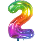 Folieballon Cijfer 2 - 81 cm
