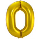 Folieballon Cijfer 0 - 86 cm