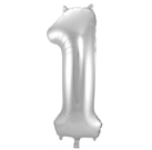 Folieballon Cijfer 1 - 86 cm