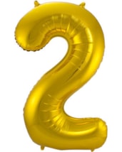 Folieballon Cijfer 2 - 86 cm