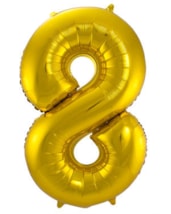 Folieballon Cijfer 8 - 86 cm