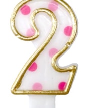 Cijferkaars Roze "2"