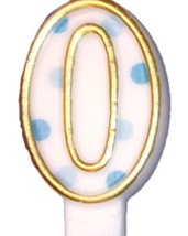 Cijferkaars Blauw "0"