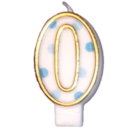 Cijferkaars Blauw "0"