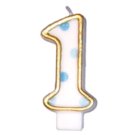 Cijferkaars Blauw "1"