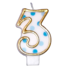 Cijferkaars Blauw "3"