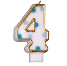 Cijferkaars Blauw "4"
