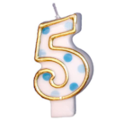Cijferkaars Blauw "5"