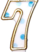 Cijferkaars Blauw "7"