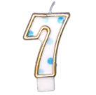 Cijferkaars Blauw "7"