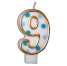 Cijferkaars Blauw "9"