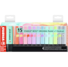 STABILO BOSS ORIGINAL Pastel - 15 Stuks Deskset