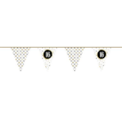 Papieren Vlaggenlijn Festive Gold ''16'' 6m