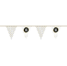 Papieren Vlaggenlijn Festive Gold ''18'' 6m