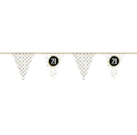 Papieren Vlaggenlijn Festive Gold ''21'' 6m