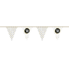 Papieren Vlaggenlijn Festive Gold ''30'' 6m