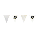 Papieren Vlaggenlijn Festive Gold ''40'' 6m