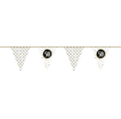 Papieren Vlaggenlijn Festive Gold ''50'' 6m