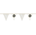 Papieren Vlaggenlijn Festive Gold ''60'' 6m