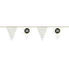 Papieren Vlaggenlijn Festive Gold ''80'' 6m