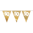 Vlaggenlijn goud ‘50‘ 10 m