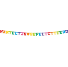 Letterslinger "Hartelijk Gefeliciteerd"