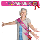 Sjerp met rozet Sarah
