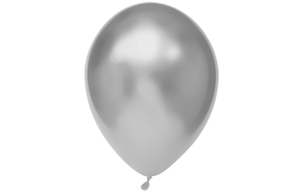 Chrome Ballonnen Zilver 30cm 50st