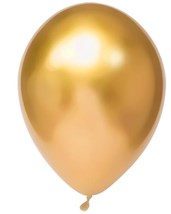 Chrome Ballonnen Goud 30cm 50st