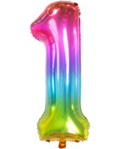 Folieballon Cijfer 1 - 81 cm