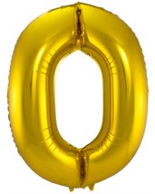 Folieballon Cijfer 0 - 86 cm
