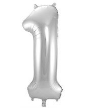 Folieballon Cijfer 1 - 86 cm