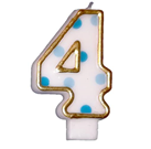 Cijferkaars Blauw "4"