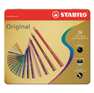 STABILO Original Kleurpotloden - Metalen Etui 24 stuks