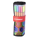 STABILO point 88 Fineliner 0,4 mm ARTY Rollerset - Inhoud 25 kleuren