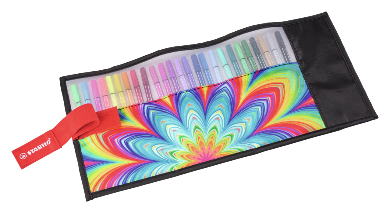 Gewoon overlopen Leidingen Ontvangende machine STABILO Pen 68 ARTY Rollerset - Inhoud 25 kleuren - Boekhandel Mondria